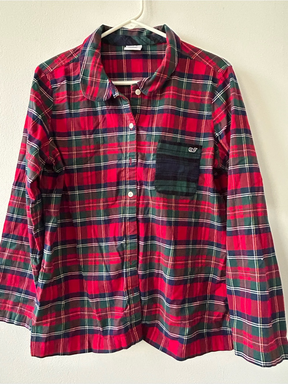 Vineyard Vines Red & Green Plaid Button-Down Shirt